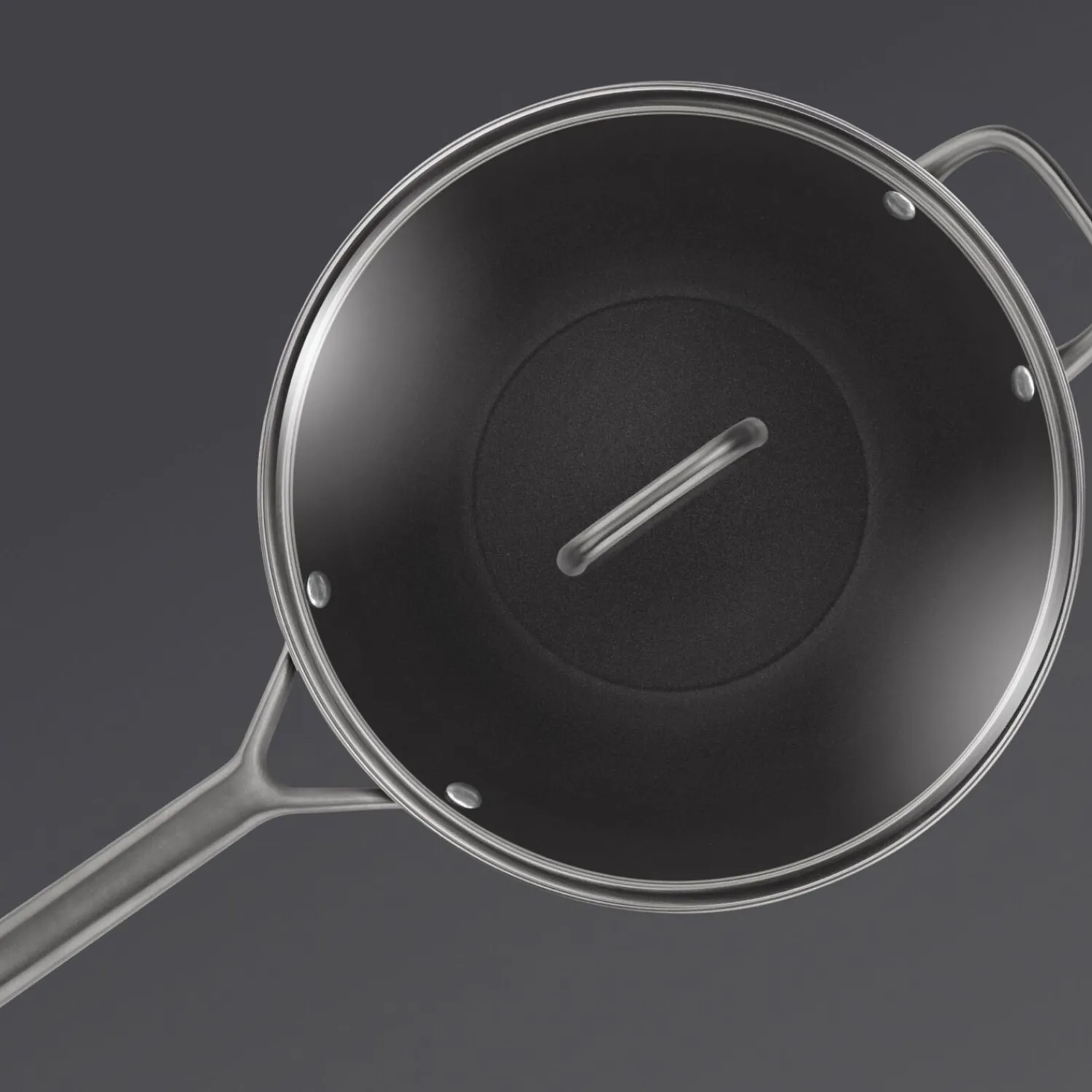 ZWILLING 28 cm, Sauteuse avec couvercle en verre, Noir mat