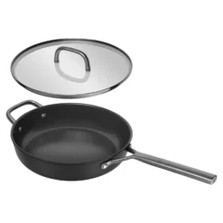 ZWILLING 28 cm, Sauteuse avec couvercle en verre, Noir mat