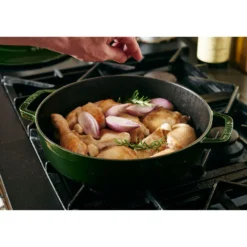 Staub 28 cm, Sauteuse Chistera, Basilic Clearance