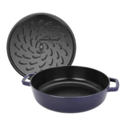 Staub 28 cm, Sauteuse Chistera, Bleu intense Best