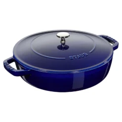 Staub 24 cm, Sauteuse Chistera, Bleu intense Discount