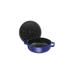 Staub 24 cm, Sauteuse Chistera, Bleu intense Discount