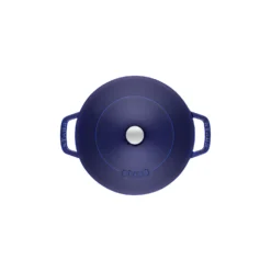 Staub 24 cm, Sauteuse Chistera, Bleu intense Discount