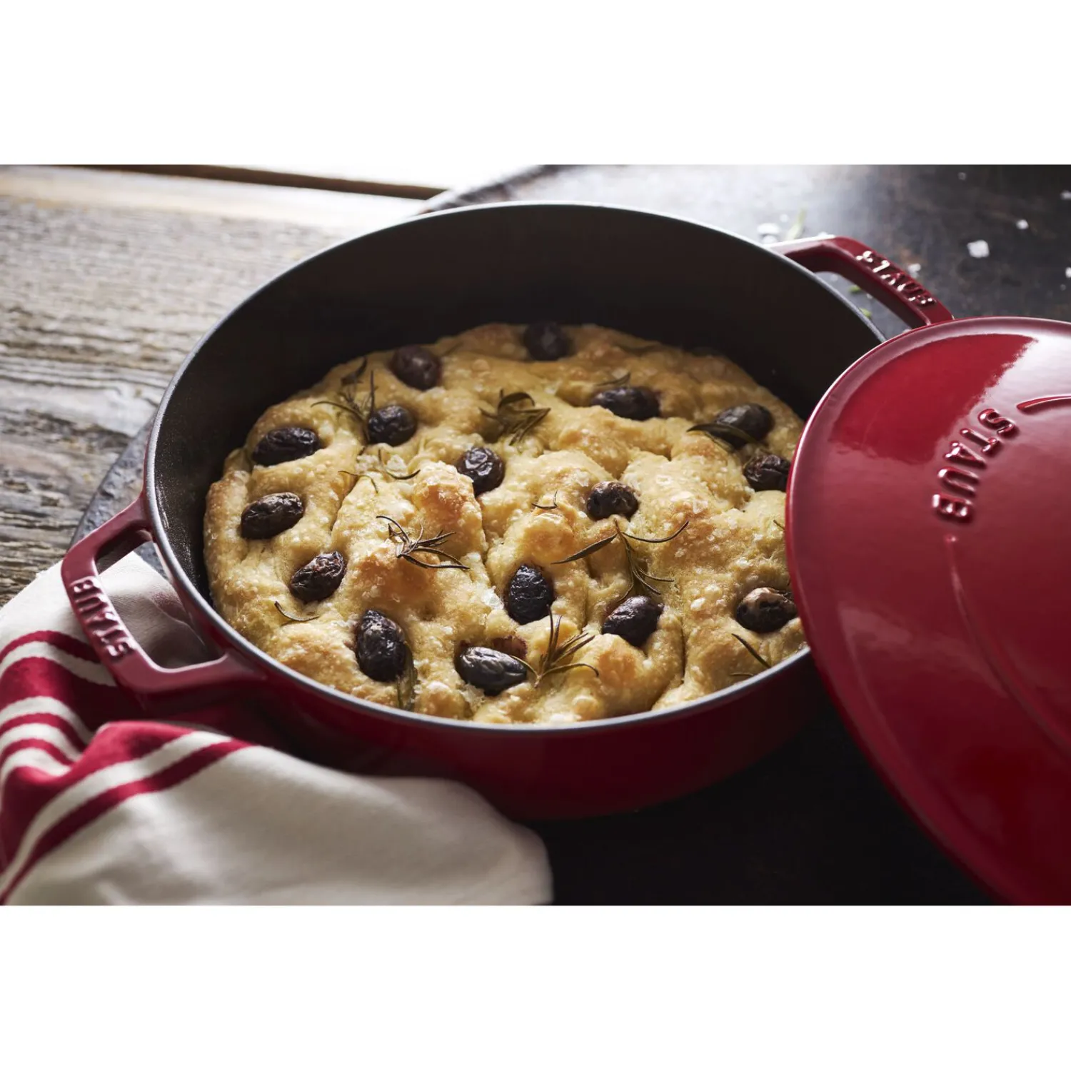 Staub 24 cm, Sauteuse Chistera, Cerise Outlet