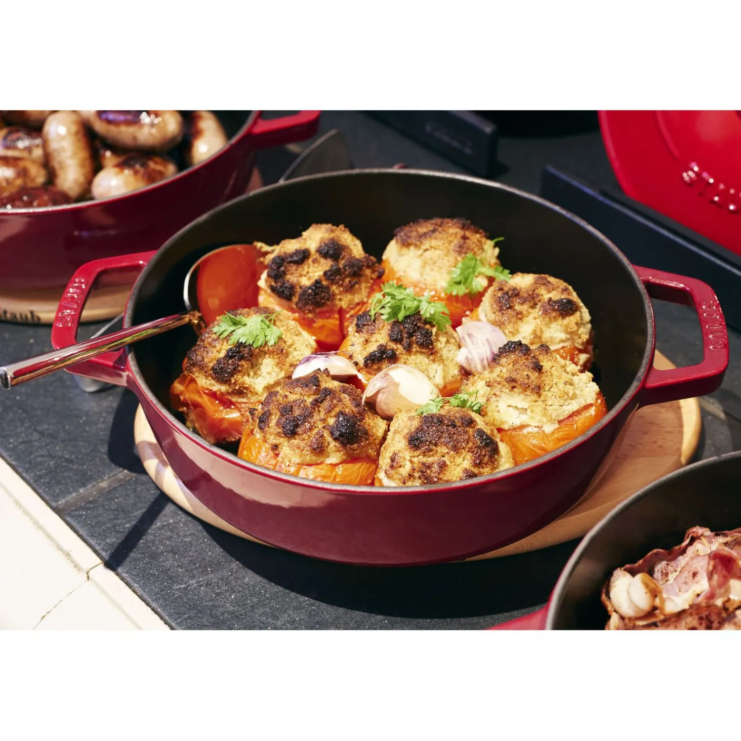 Staub 24 cm, Sauteuse Chistera, Cerise Outlet