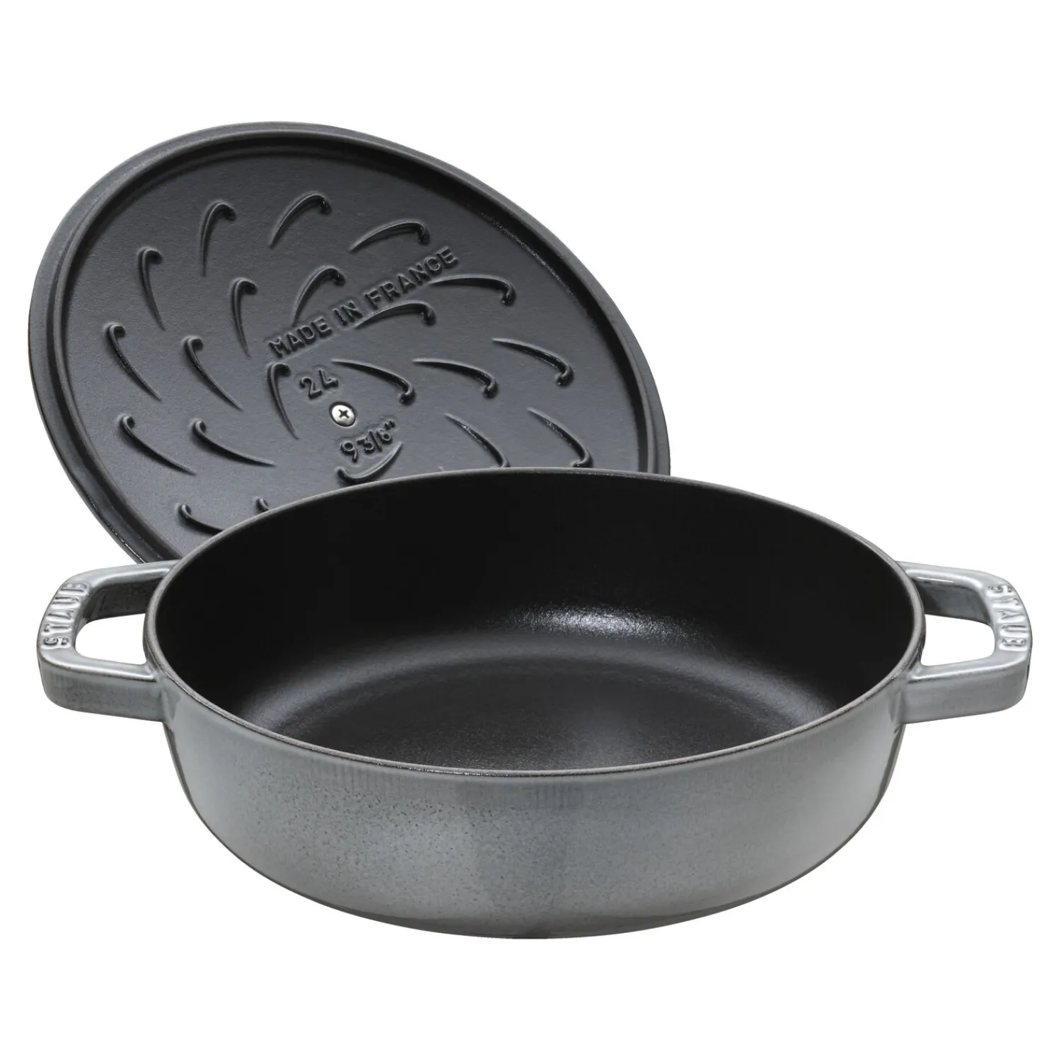 Staub 24 cm, Sauteuse Chistera, Gris graphite Clearance