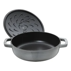 Staub 28 cm, Sauteuse Chistera, Gris graphite