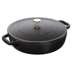 Staub 28 cm, Sauteuse Chistera, Noir mat Best