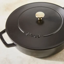 Staub 28 cm, Sauteuse Chistera, Noir mat Best