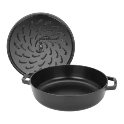 Staub 28 cm, Sauteuse Chistera, Noir mat Best