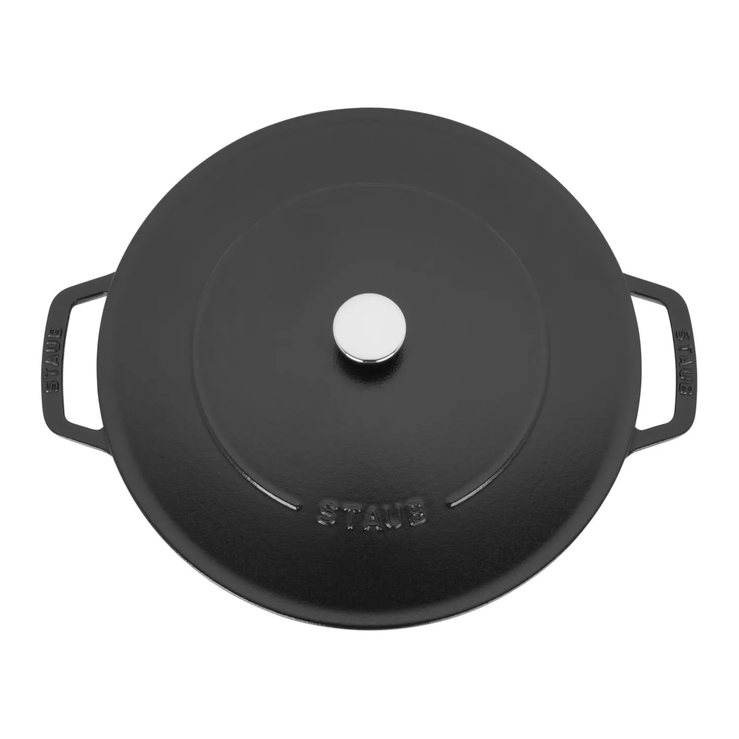 Staub 28 cm, Sauteuse Chistera, Noir mat Best