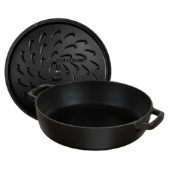 Staub 24 cm, Sauteuse Chistera, Noir mat