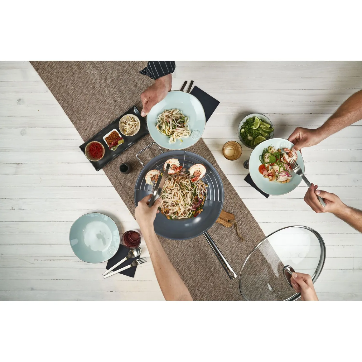 ZWILLING 32 cm, Wok, Argent Discount