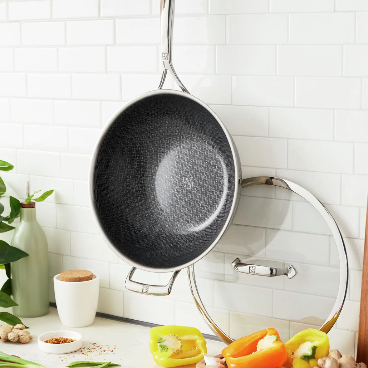 ZWILLING 30 cm, Wok avec couvercle, Argent Best