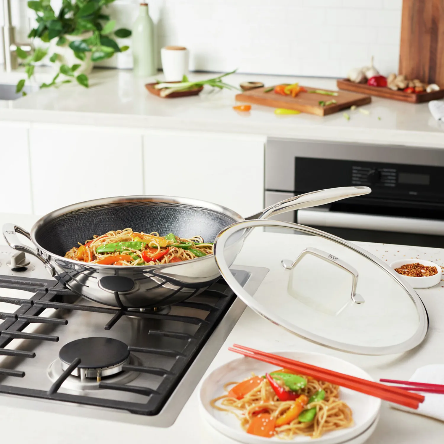 ZWILLING 30 cm, Wok avec couvercle, Argent Best