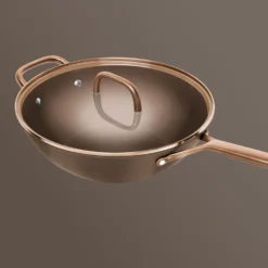ZWILLING 30 cm, Wok avec couvercle en verre, Brun Clearance