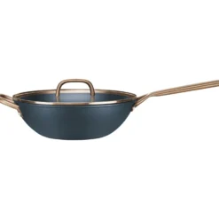 ZWILLING 30 cm, Wok avec couvercle en verre, Bleu Clearance