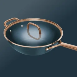 ZWILLING 30 cm, Wok avec couvercle en verre, Bleu Clearance