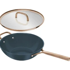 ZWILLING 30 cm, Wok avec couvercle en verre, Bleu Clearance