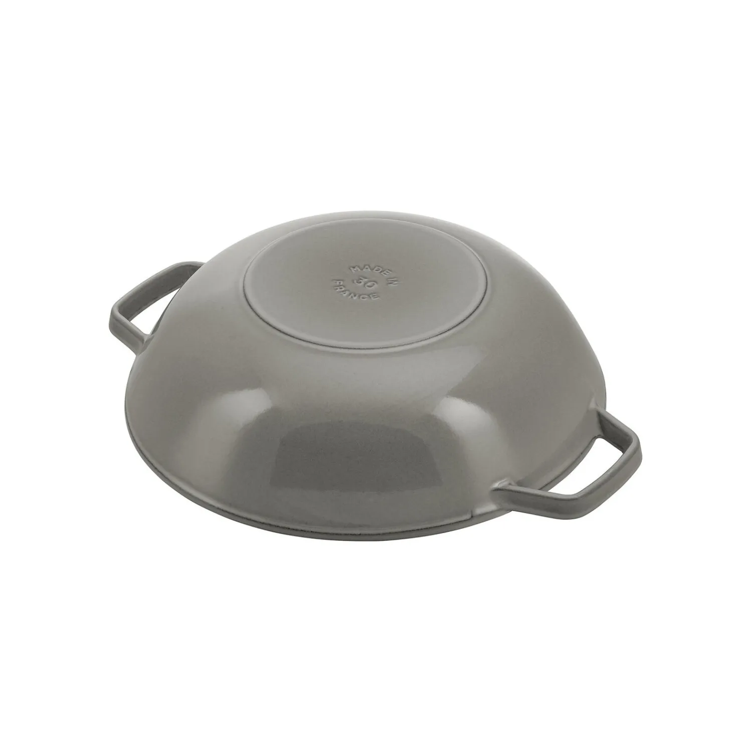 Staub 30 cm, Wok avec couvercle en verre, Gris graphite Best