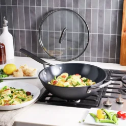 ZWILLING 30 cm, Wok avec couvercle en verre, Noir mat Best
