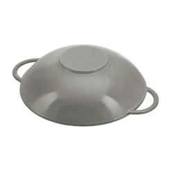 Staub 37 cm, Wok avec couvercle en verre, Gris graphite Hot