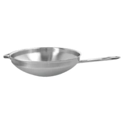 Demeyere 32 cm, Wok fond plat, Argent Outlet