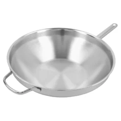 Demeyere 32 cm, Wok fond plat, Argent Outlet