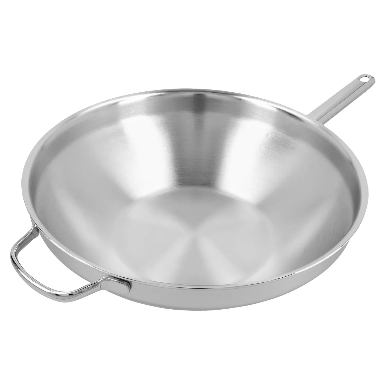 Demeyere 32 cm, Wok fond plat, Argent Outlet