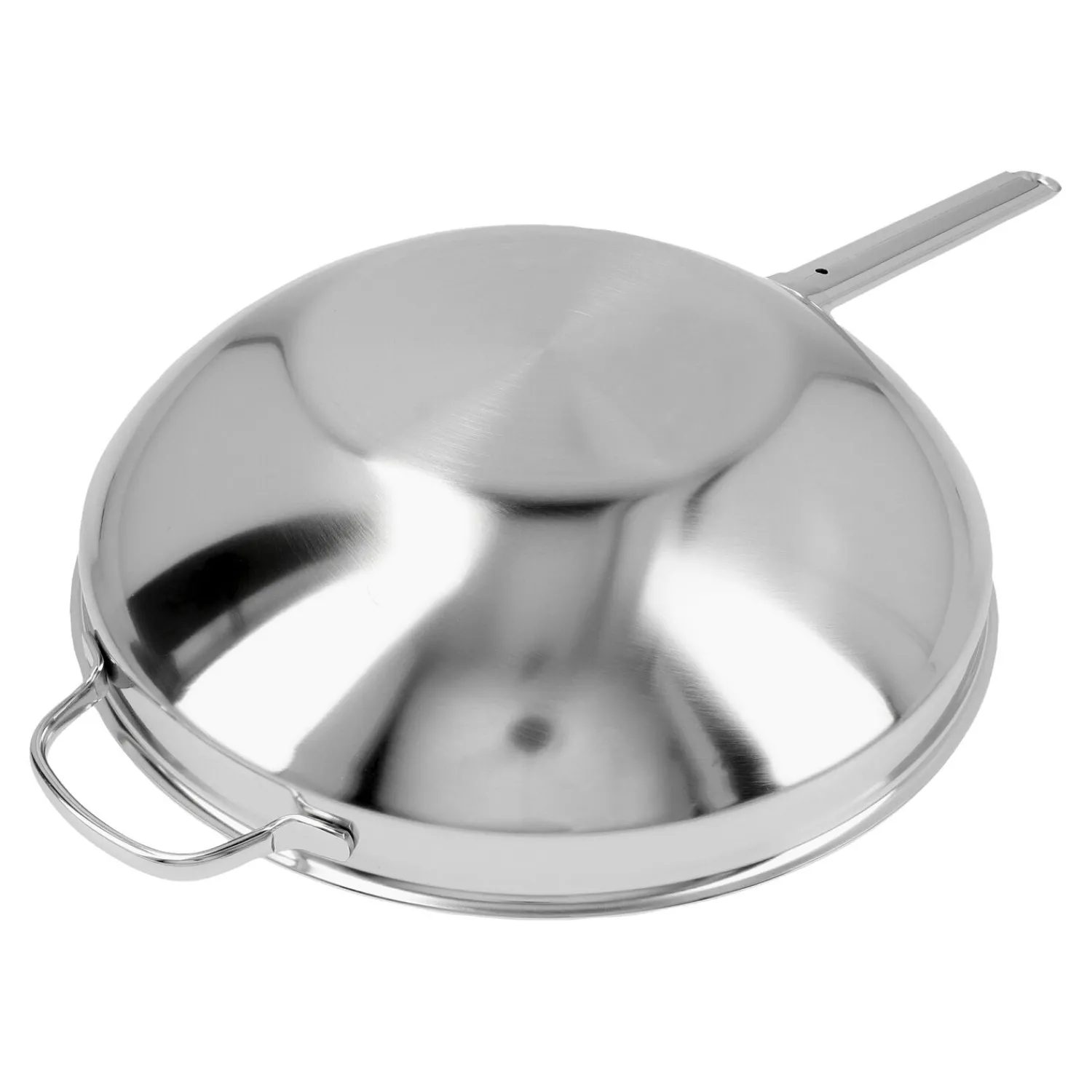 Demeyere 32 cm, Wok fond plat, Argent Outlet