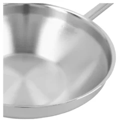Demeyere 32 cm, Wok fond plat, Argent Outlet