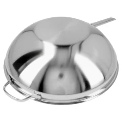 Demeyere 36 cm, Wok fond plat, Argent Sale