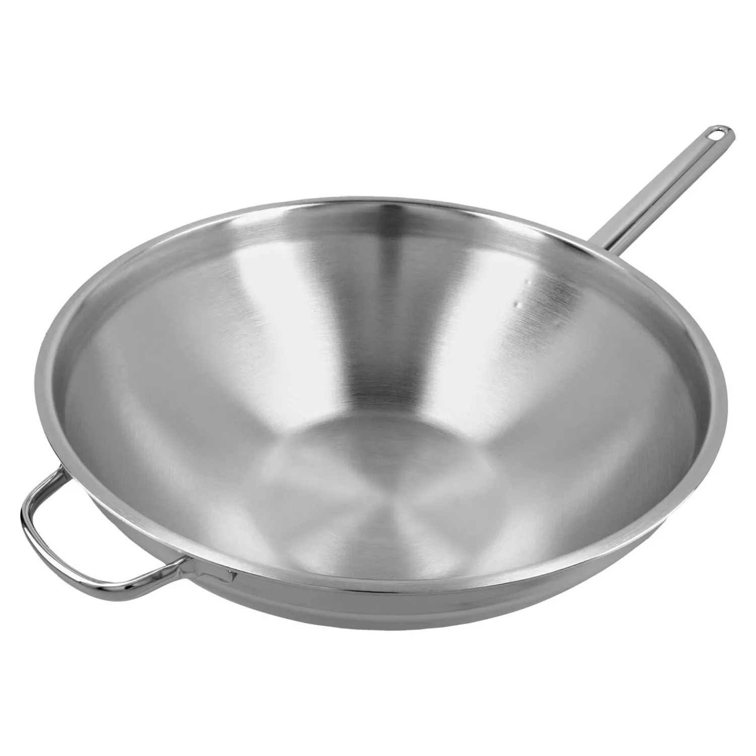 Demeyere 36 cm, Wok fond plat, Argent Sale
