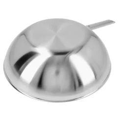 Demeyere 30 cm, Wok fond plat, Argent Discount