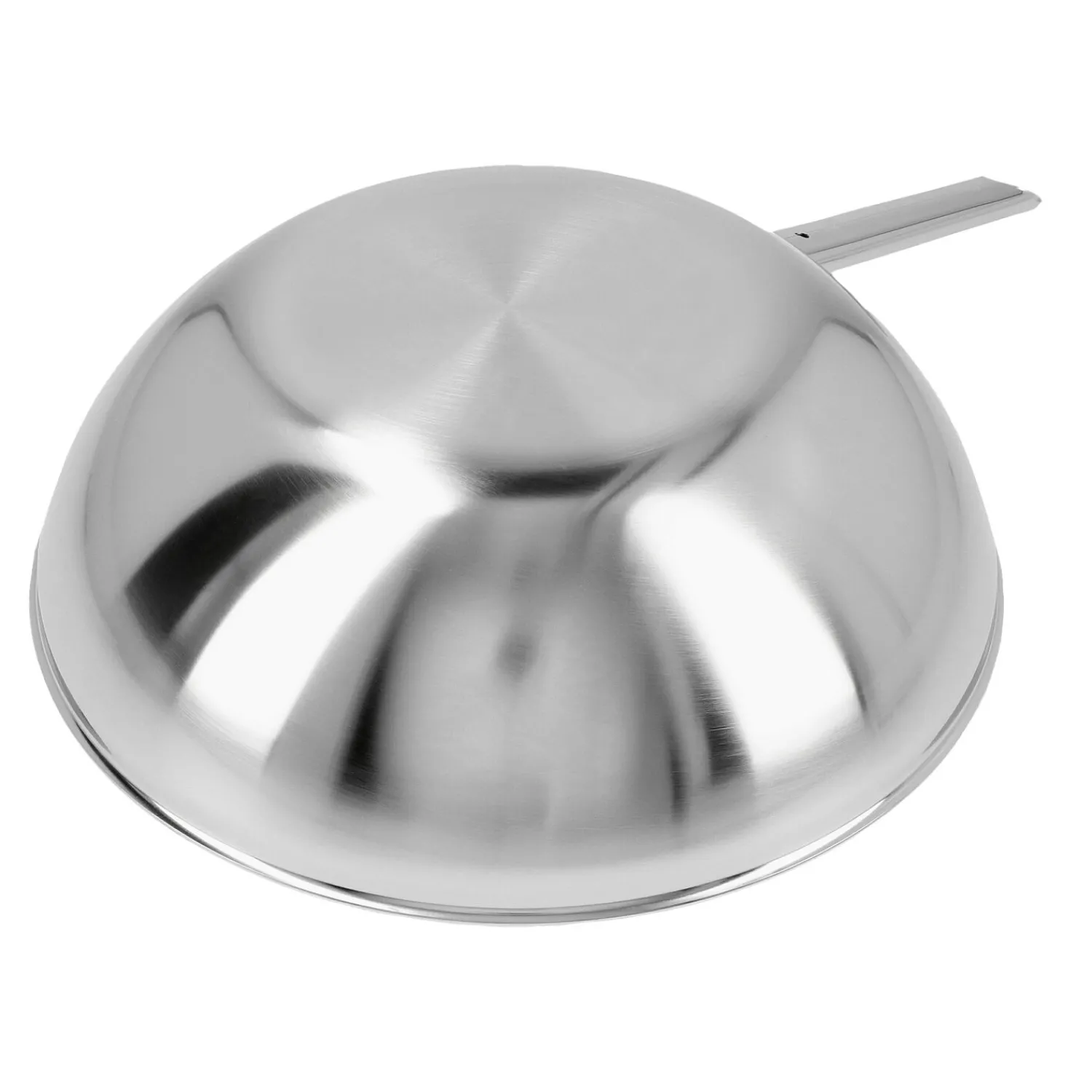 Demeyere 30 cm, Wok fond plat, Argent Discount