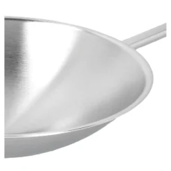 Demeyere 36 cm, Wok fond rond, Argent Hot