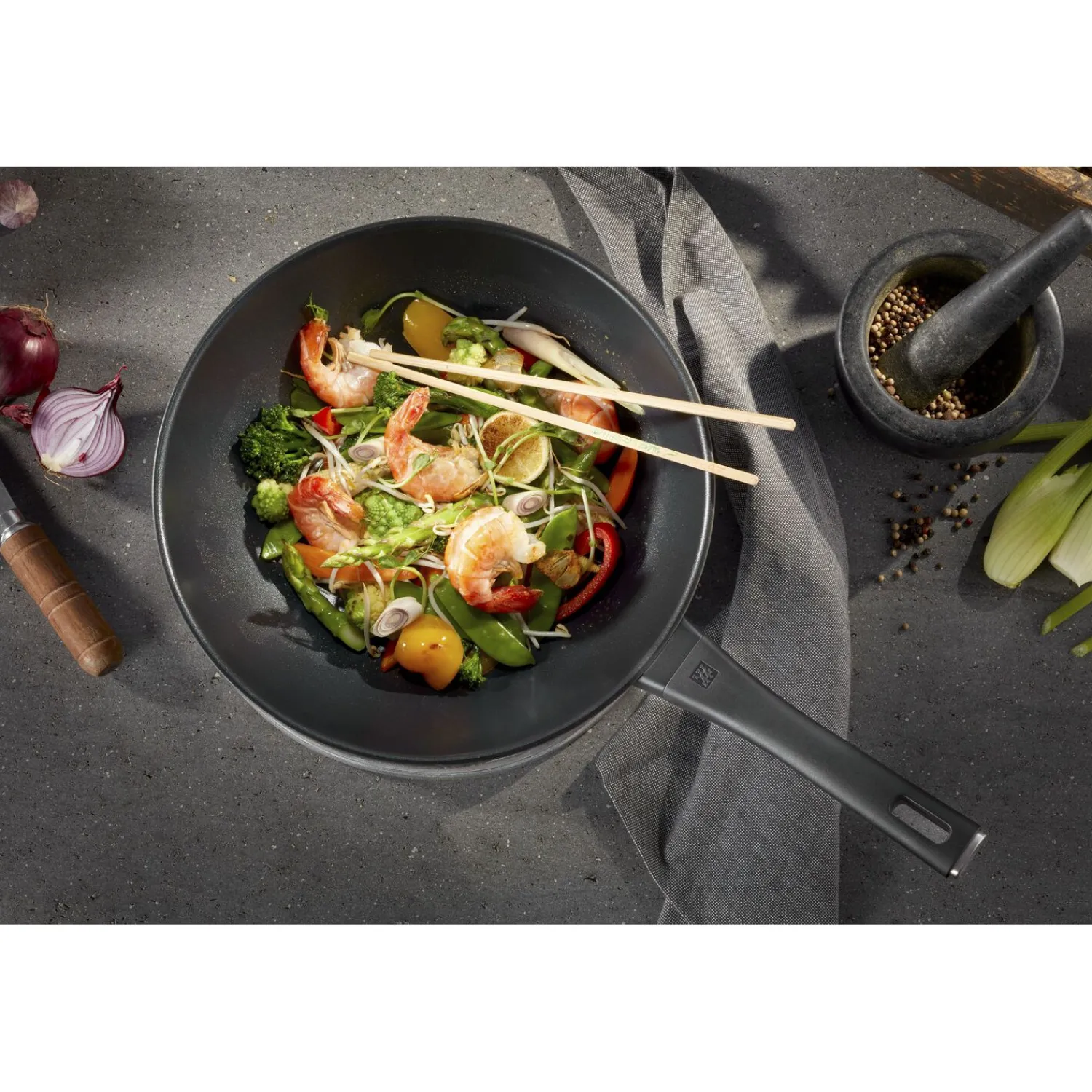 ZWILLING 30 cm, Wok, Noir mat New