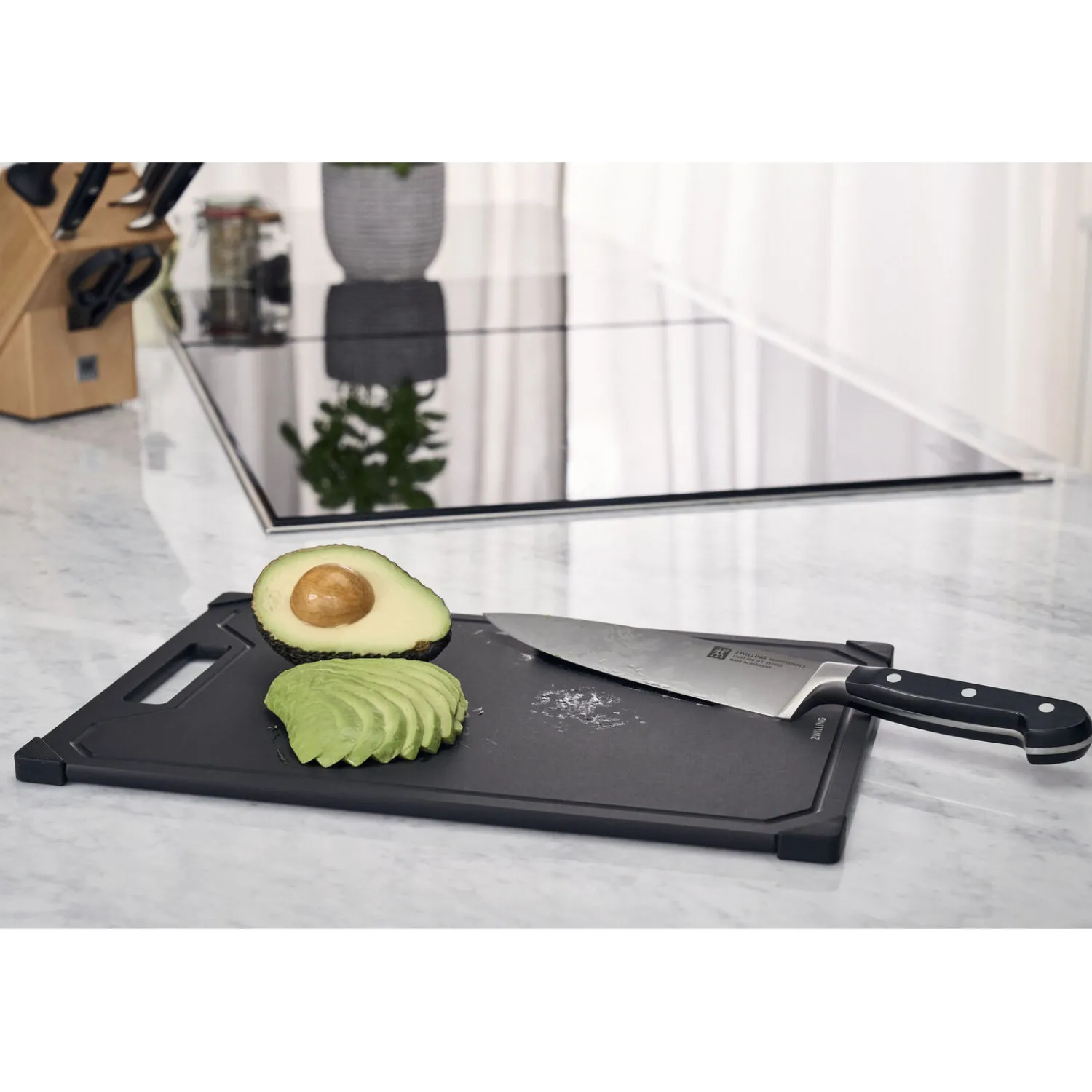 ZWILLING 37 cm x 25 cm, Planche à découper, Noir mat Clearance