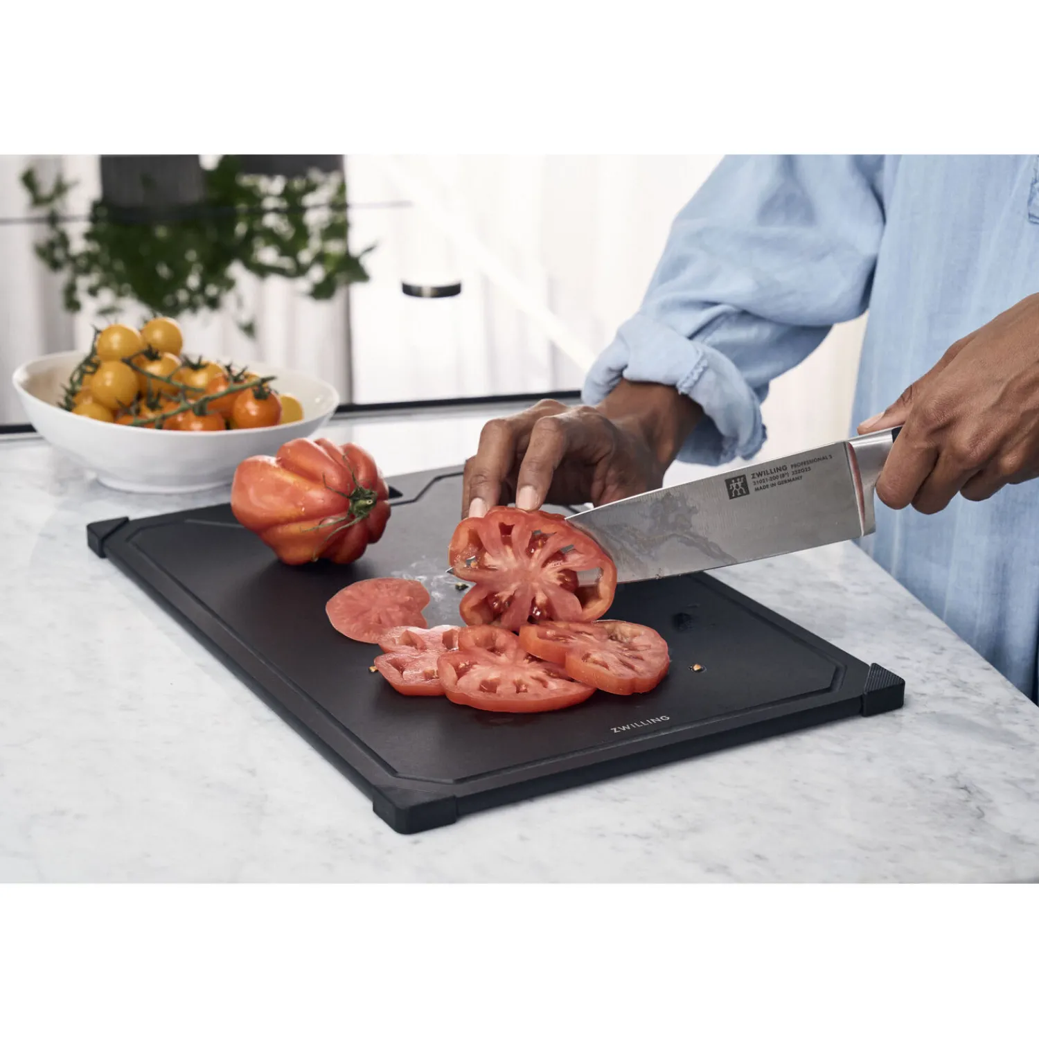 ZWILLING 31 cm x 21 cm, Planche à découper, Noir mat Outlet