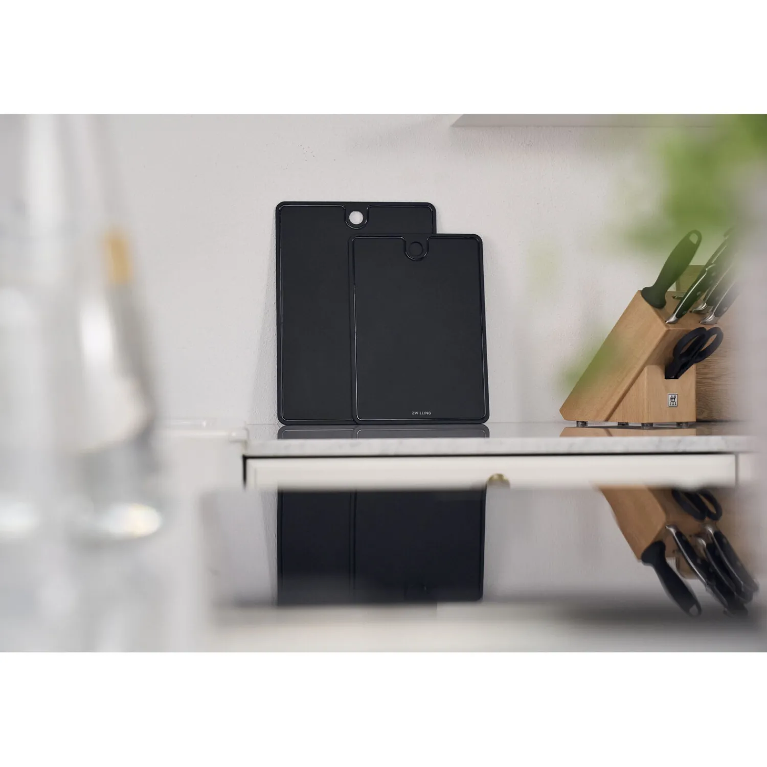 ZWILLING 35 cm x 25 cm, Planche à découper, Noir mat Best