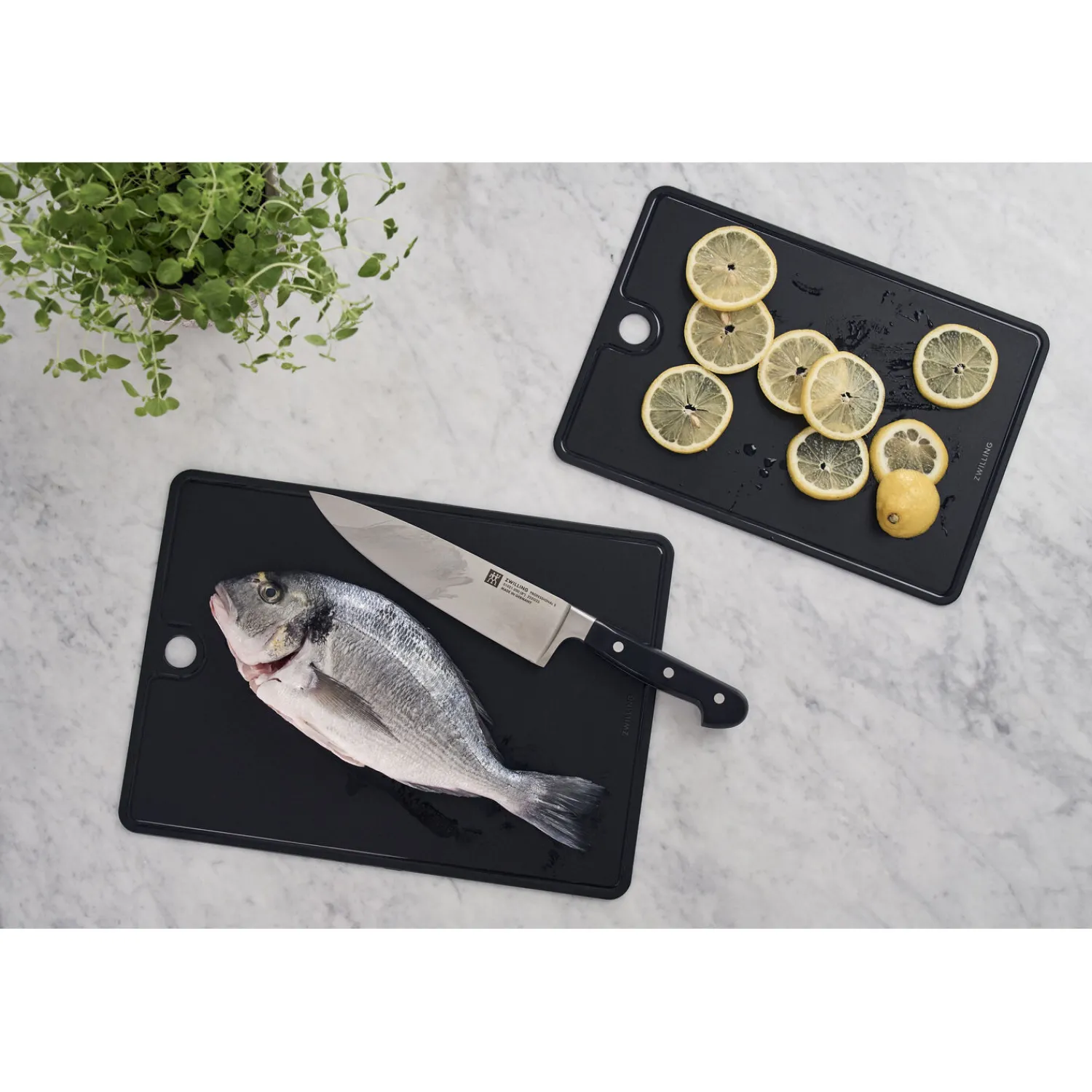 ZWILLING 35 cm x 25 cm, Planche à découper, Noir mat Best