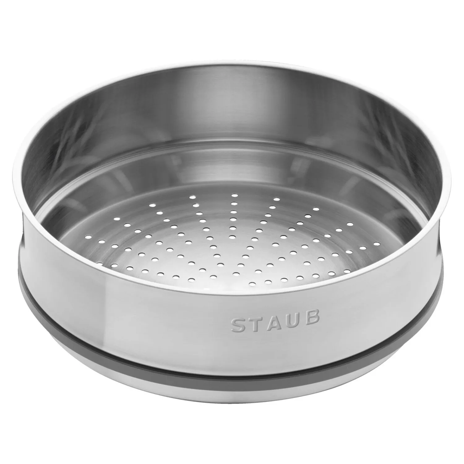 Staub Cocotte avec panier vapeur 26 cm, Rond(e), , Fonte Noir mat Hot