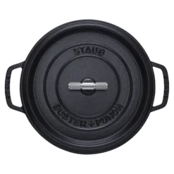Staub Cocotte Buster+Punch 28 cm, Rond(e), Noir mat, Fonte Clearance