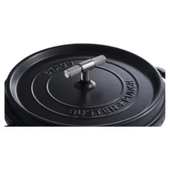 Staub Cocotte Buster+Punch 28 cm, Rond(e), Noir mat, Fonte Clearance