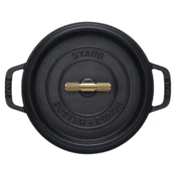 Staub Cocotte Buster+Punch 24 cm, Rond(e), Noir mat, Fonte New