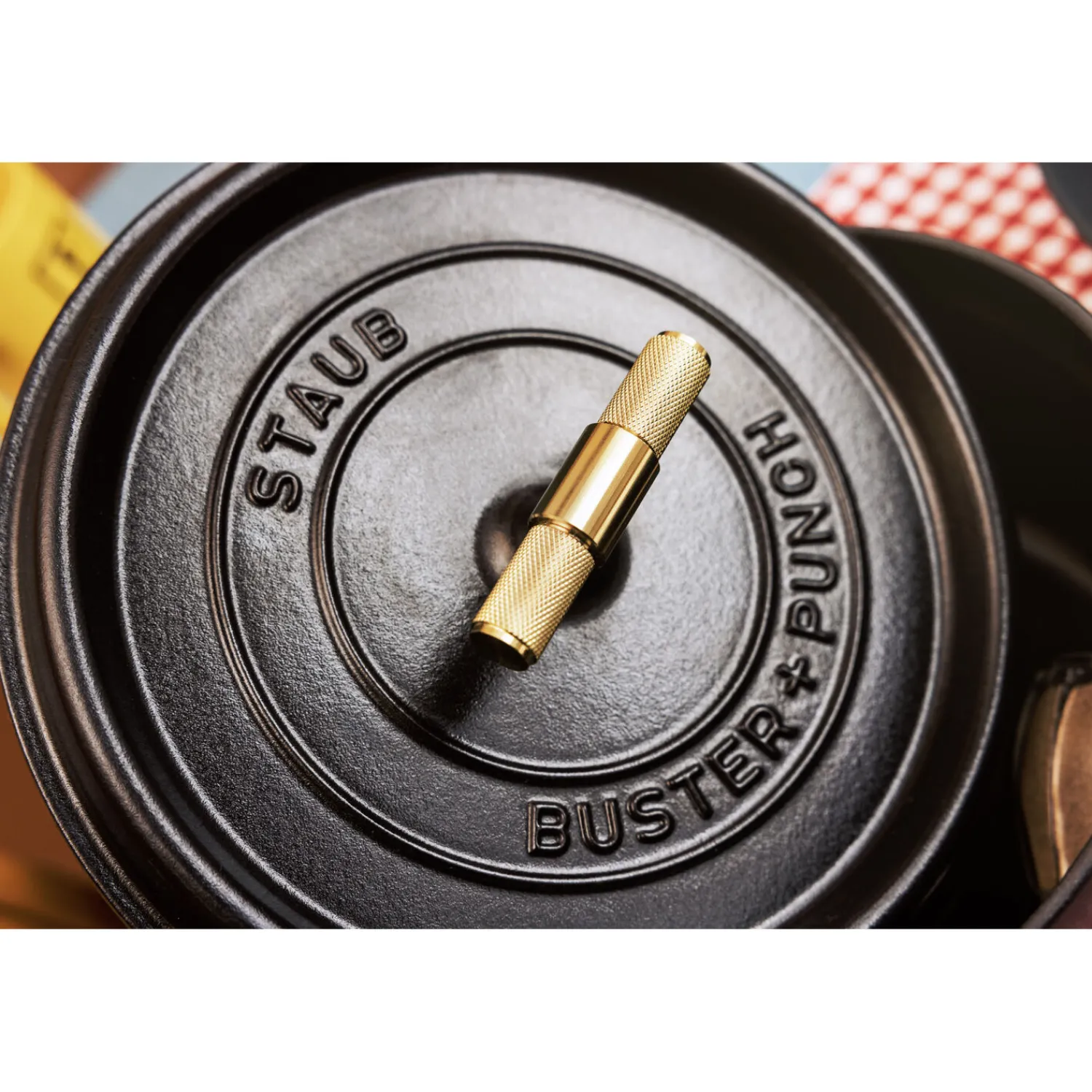 Staub Cocotte Buster+Punch 24 cm, Rond(e), Noir mat, Fonte New