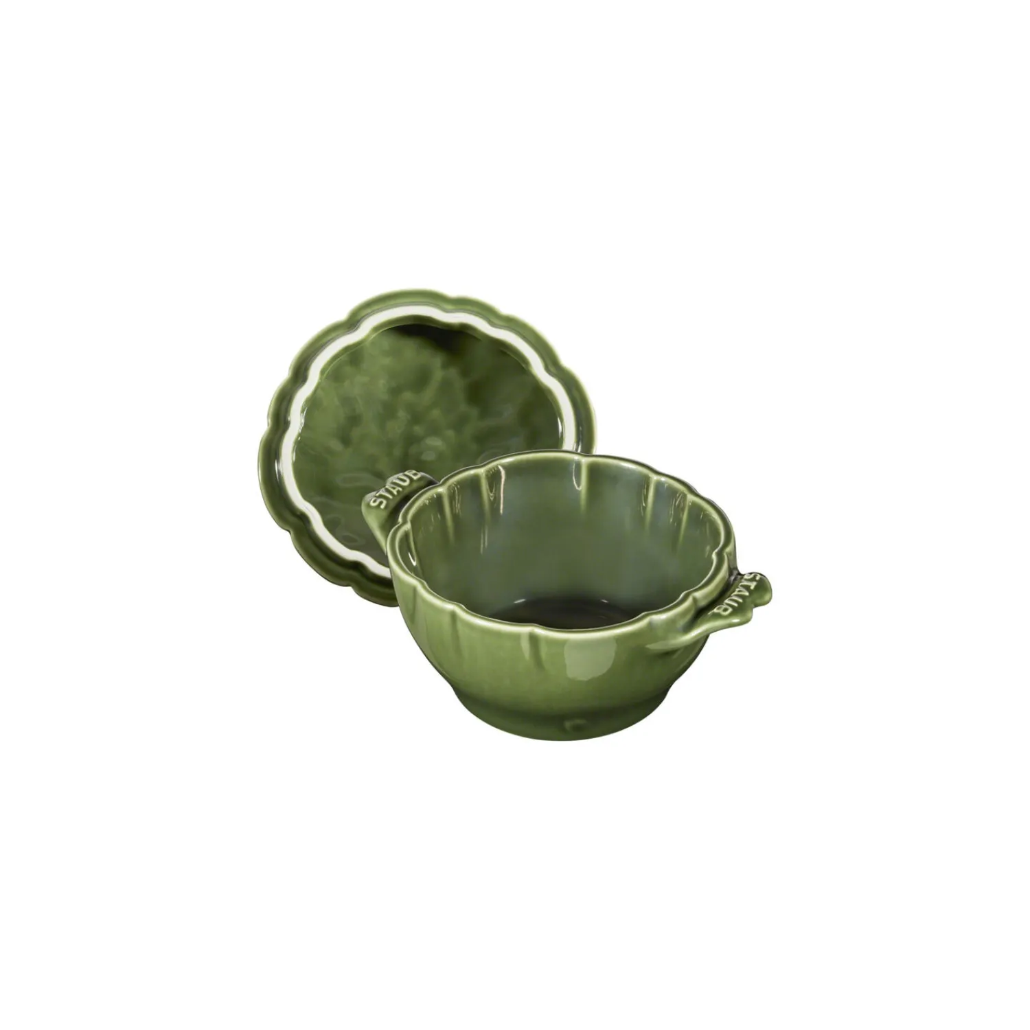 Staub Cocotte 13 cm, Artichaut, Basilic, Céramique Sale