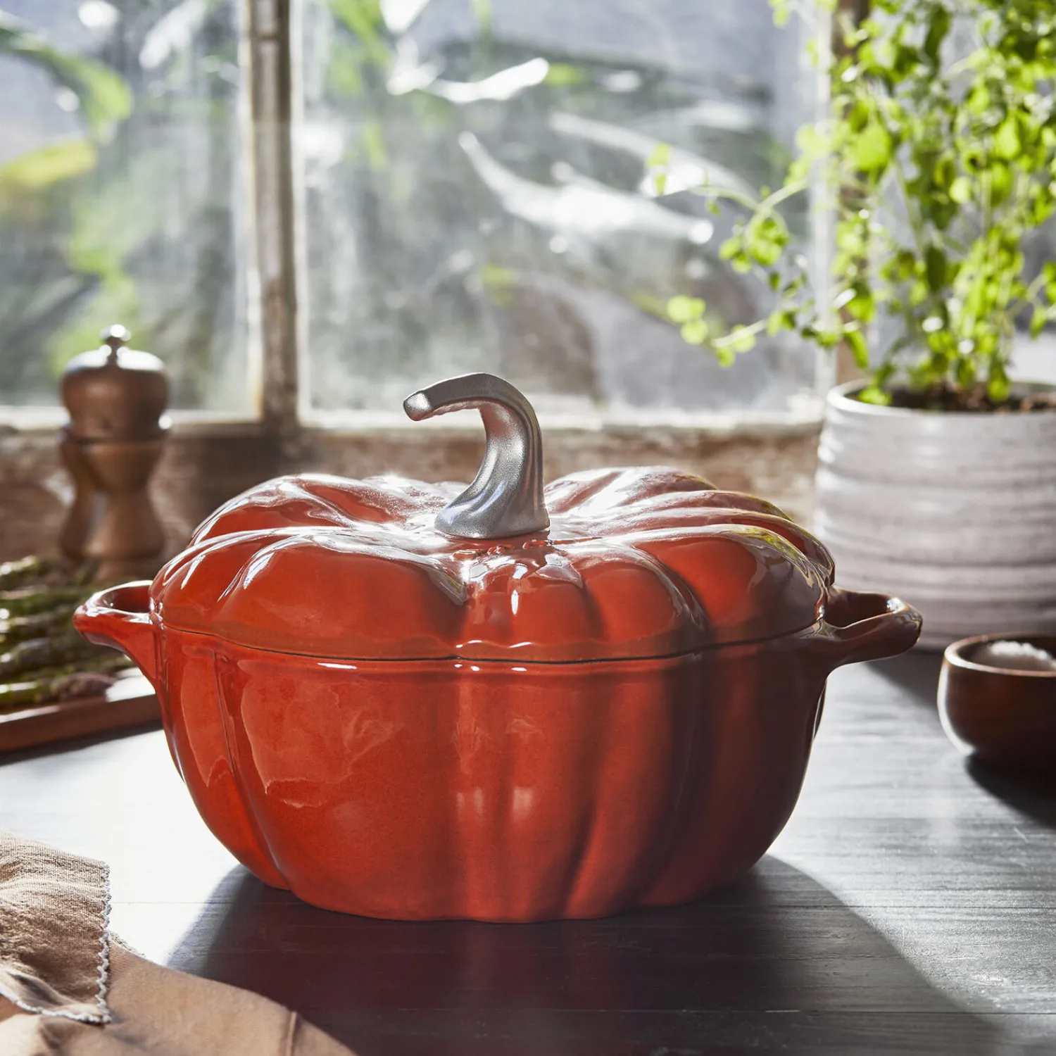 Staub Cocotte 24 cm, Citrouille, , Fonte Cannelle Outlet