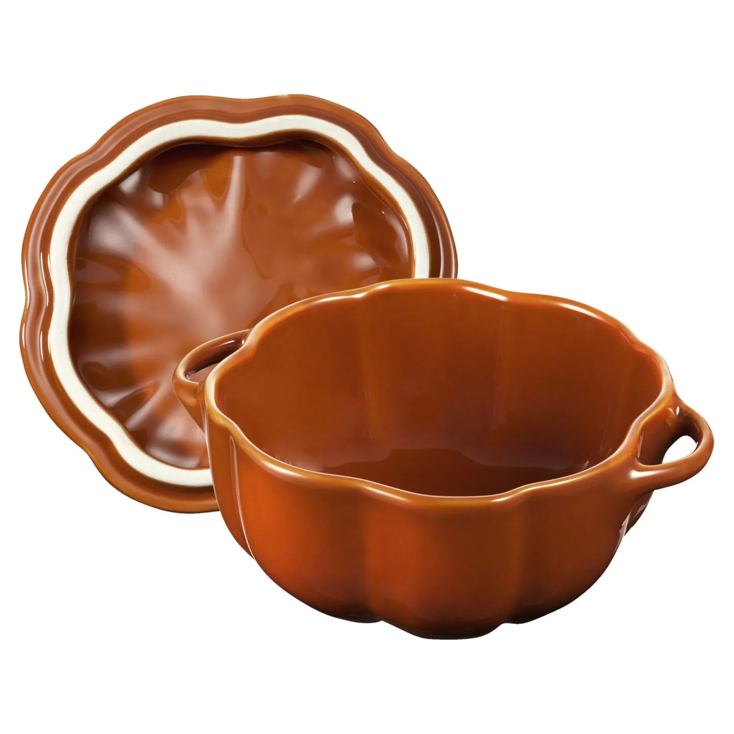 Staub Cocotte 12 cm, Citrouille, , Céramique Cannelle Clearance
