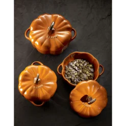 Staub Cocotte 12 cm, Citrouille, , Céramique Cannelle Clearance